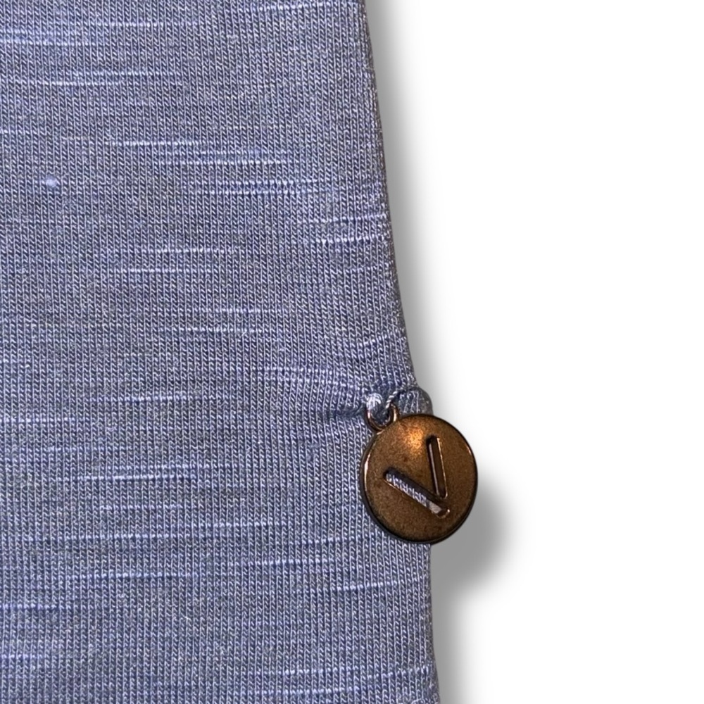 LANE BRYANT LIVI V-Neck Detail Tee - Heather Grey 10/12 - Picture 13 of 15